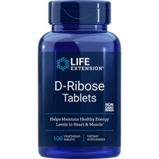 Life Extension D-Ribose Tablets, 100 vege tabs (Expiry: Jul 2026)
